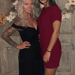 Burgundy lulus dress